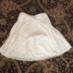White Eyelet Skirt